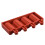 2 Pcs 4 Cavity Silicone Mold for DIY Ice Cream Popsicle Kitchen Tool 4