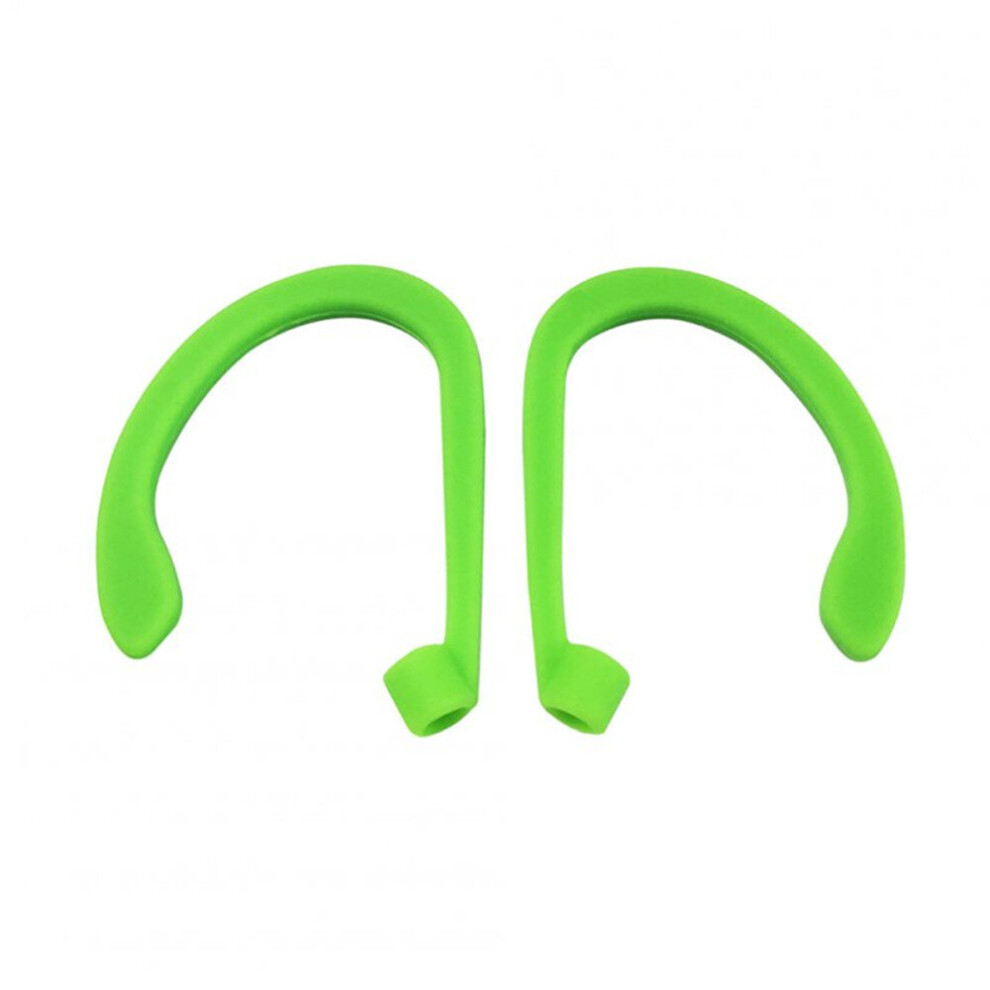 12 Pairs Earphone Hook Suitable For Airpods Headset Portable Anti-Lost Silicone Earphone Ear Hook Green 700000583861
