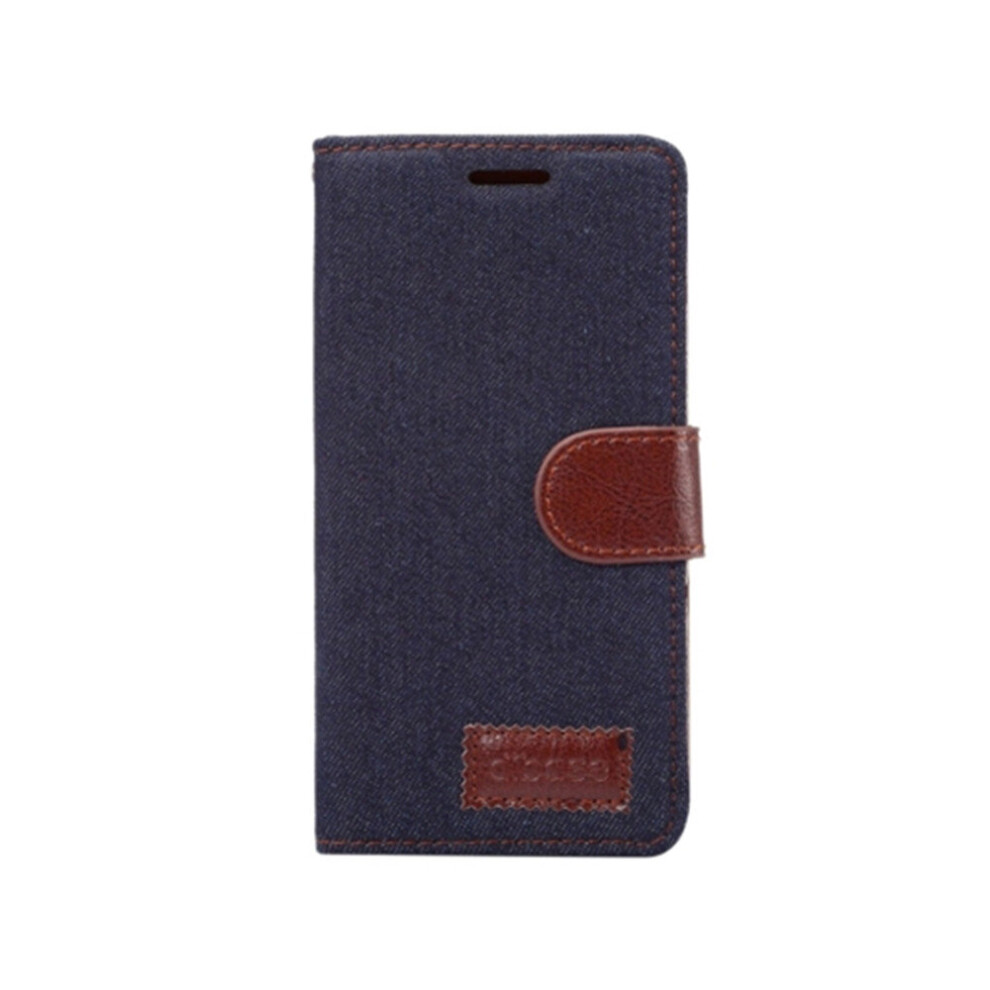 For Galaxy J7(2017)Denim Texture Horizontal Flip Case with Holder & Card Slots(Black)-image-OPC-P6Z9YNV-NEW