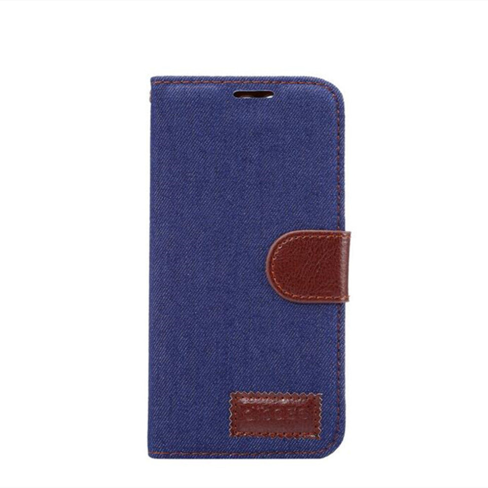 For Huawei Mate 9 Denim Texture Horizontal Flip Leather Case With Holder & Card Slots (Dark ) Blue 700000671261