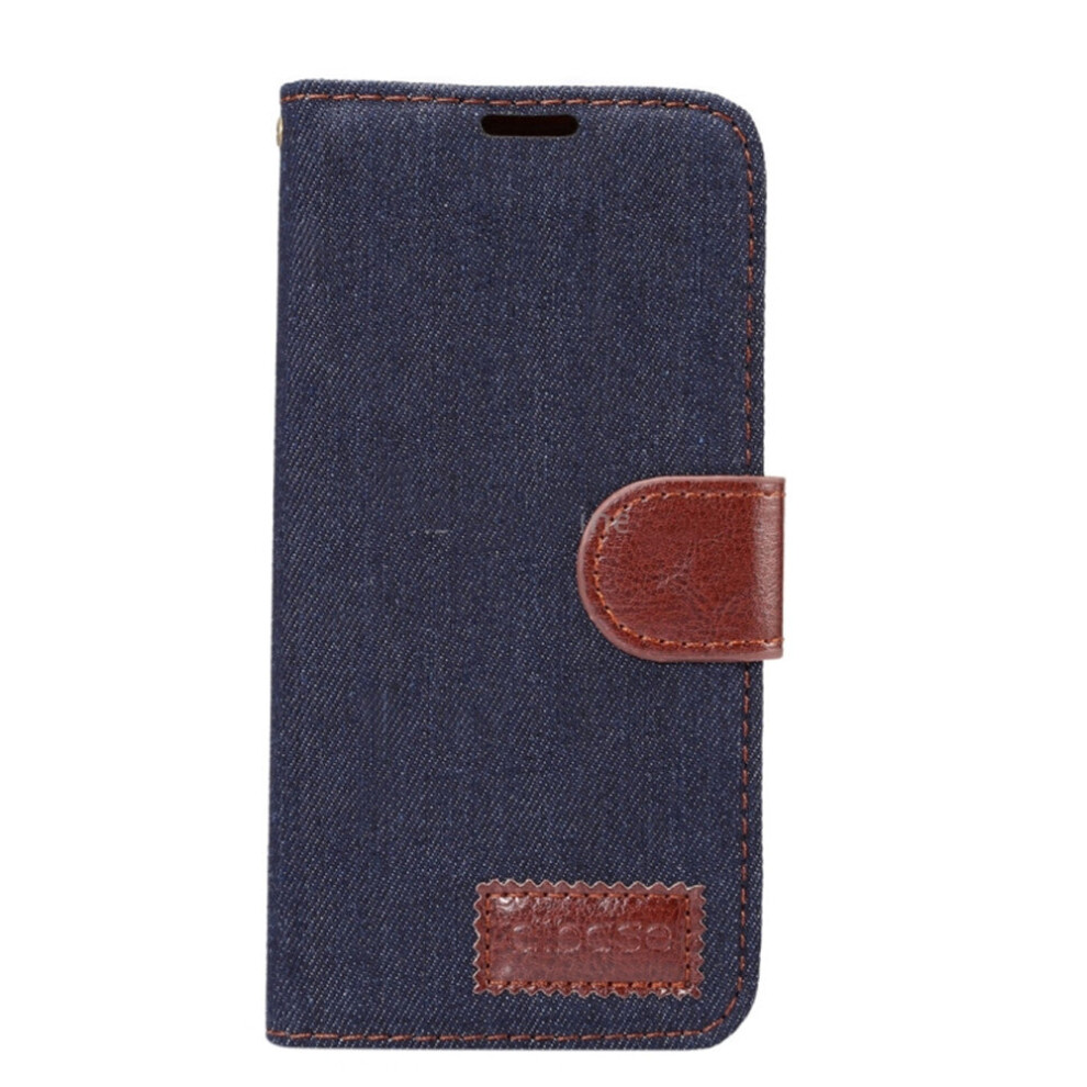 For Galaxy S8 Denim Texture Horizontal Flip Leather Case With Holder & Card Slots(Black) Black 777178623361