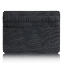 2 Pcs Small Mini Travel Lizard Pattern Pu Leather Bank Business Id Card Holder Wallet Case For Men Women With Id Window
