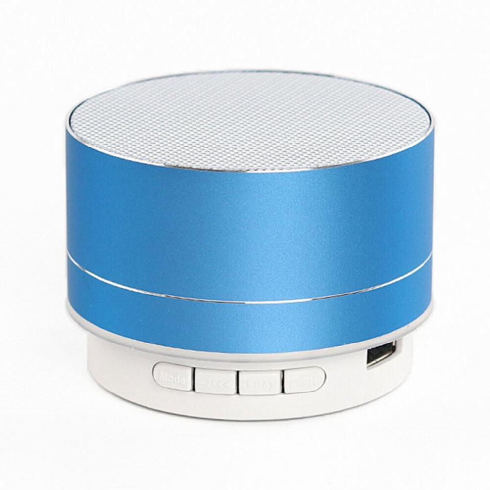 Wireless Tooth Speaker Metal Mini Portable Sound With Mic Tf Card Fm Radio Aux Mp3 Music Play Loudspeaker Blue 700000613940