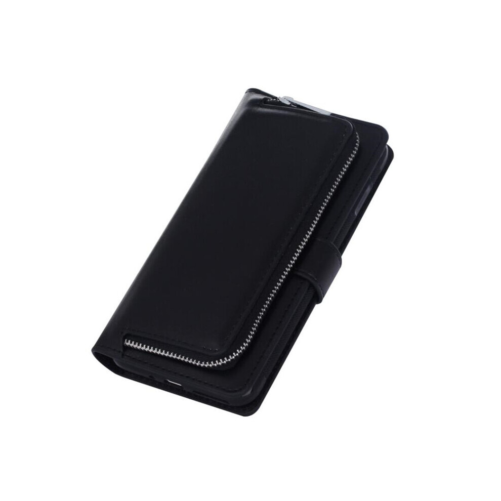 For Galaxy S6 Edge Plain Weave Texture Zipper Horizontal Flip Leather Case With Detachable Back Protective Case 777178623415