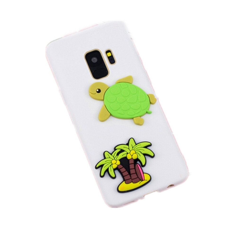 2 Pcs Paster Pattern Soft Tpu Protective Case For Galaxy S9(Seaside Coconut Tree) 777178620872