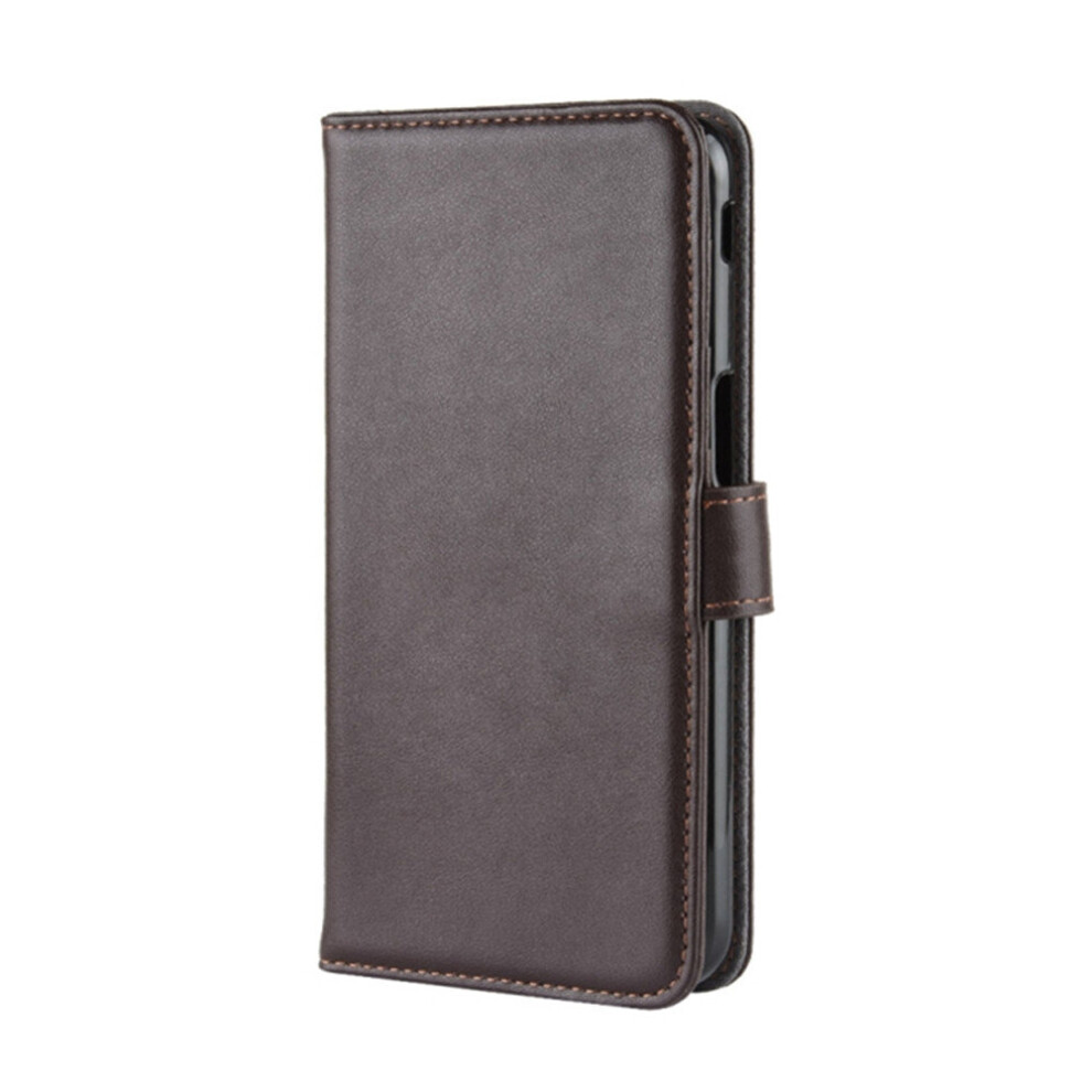 Horizontal Flip Genuine Leather Case For Samsung A6 2018, With Card Slots & Holder & Wallet (Brown) Brown 700000661514