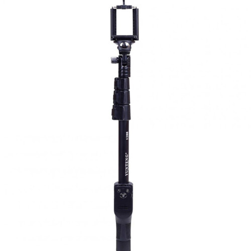 Bluetooth Remote Control Selfie Stick Adjustable Focus Outdoor Wireless Bluetooth Selfie Equipment Black