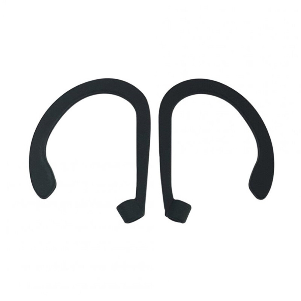 10Pairs Earphone Hook Suitable For Airpods Headset Portable Anti-Lost Silicone Earphone Ear Hook Black 700000583939