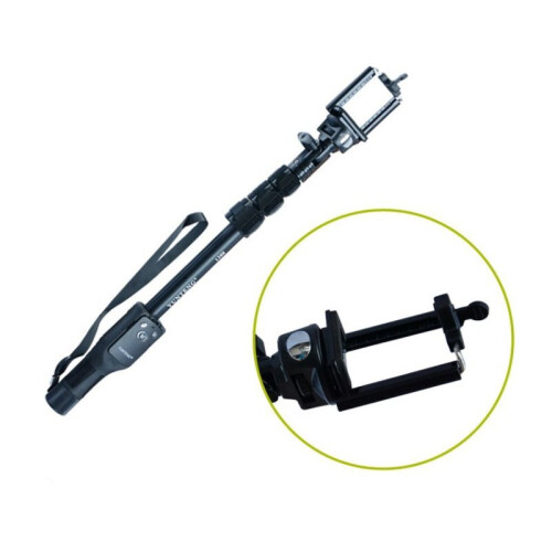 Bluetooth Remote Control Selfie Stick Adjustable Focus Outdoor Wireless Bluetooth Selfie Equipment Black 1