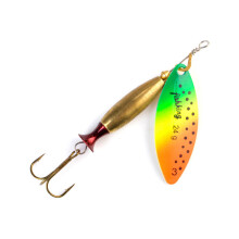 2PCS Spinner Lure Bait Long Cast 18g 24g Spoon Lures pike Metal Fishing Lure Bass Hard Bait With Hooks