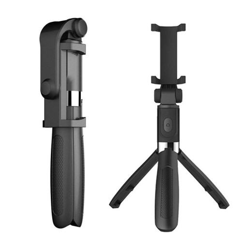 L01 Bluetooth Selfie Stick Tripod Wireless Remote Control Phone Stand Universal for iOS Android Cellphone L01 white 2