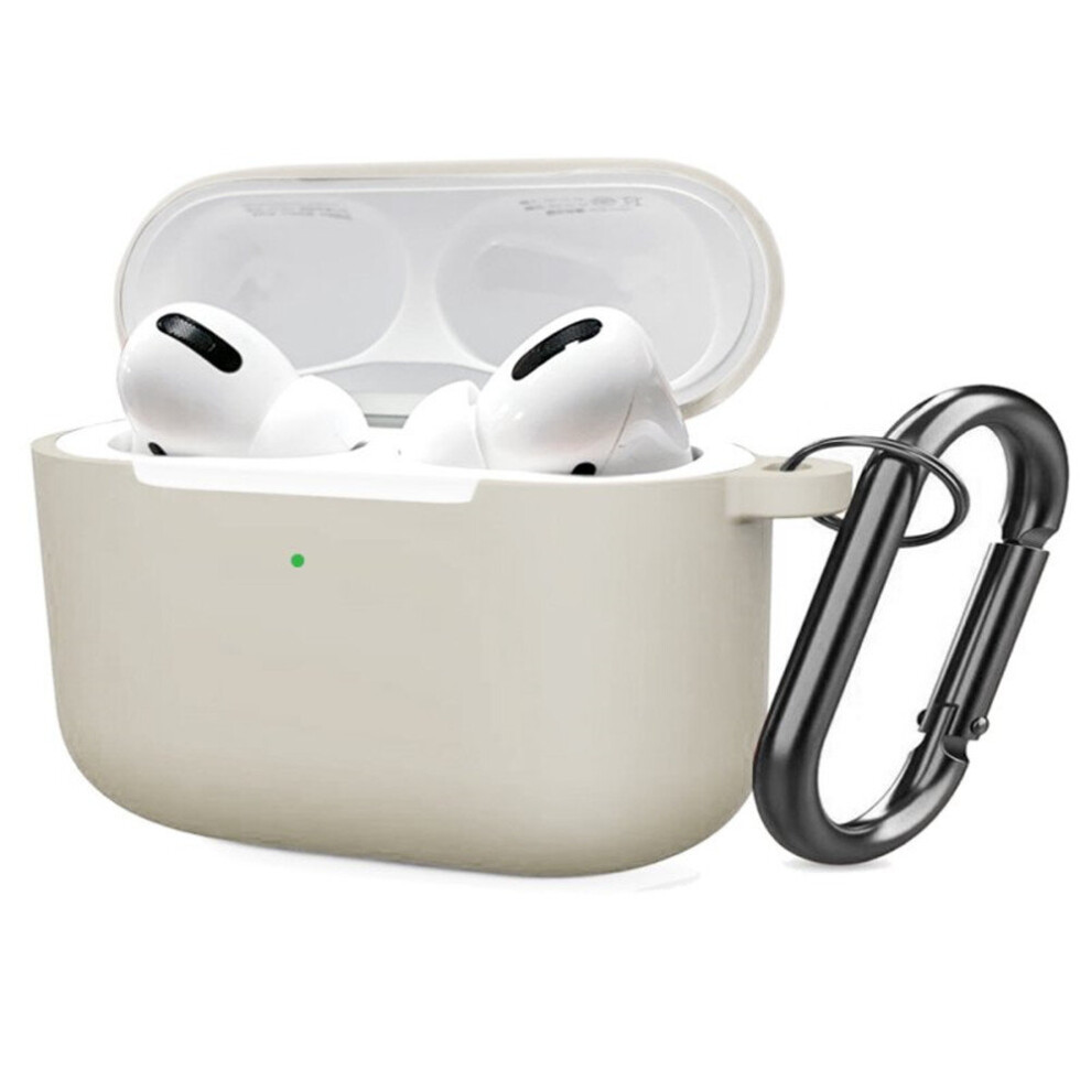 3 Pcs Soft Silicone Case For Airpods Pro Shockproof Hook Protective Bags With Keychain Earbuds Cover 7061857211677