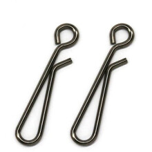 100PCS Stainless Steel Hook Fast Clip Lock Snap Swivel Solid Rings 0#-4# Safety Snaps Fishing Hook Connector Hook Tool