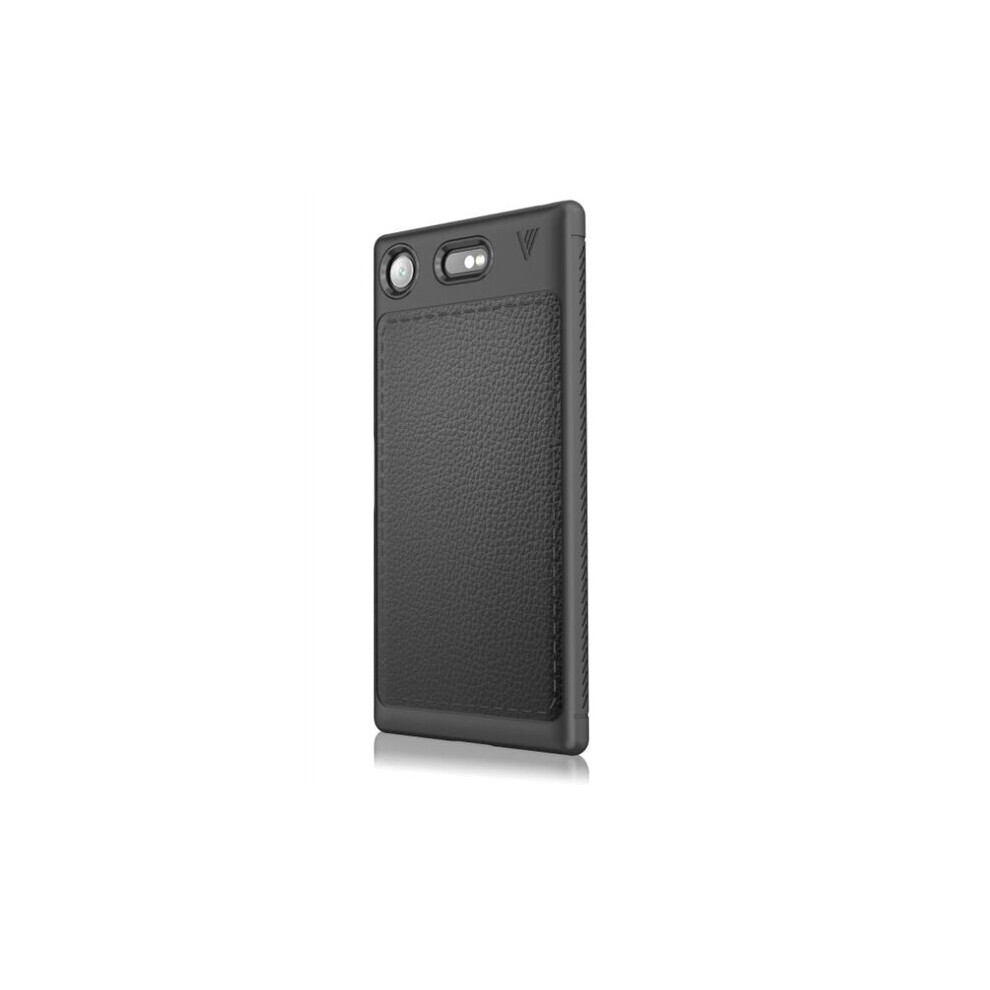 2Pcs For Sony Xperia Xz1 Litchi Texture Full Coverage Pu Leather + Tpu Protective Back Cover Soft Case 777178618497