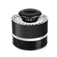 12V 7W LED Small Size Photocatalyst No Radiation Mosquito Killer Lamp black_With USB cable