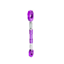 2PCS Universal Aluminum Motorcycle Handlebar Cross Bar Foldable Flexible Handle Bar purple