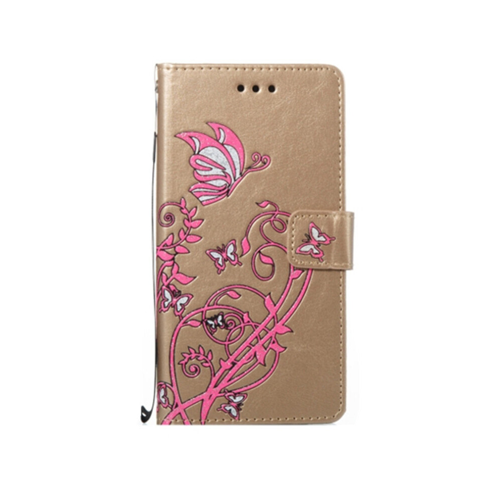 For Huawei P10 Lite Voltage Crazy Horse Texture Horizontal Flip Leather Case With Holder & Card Slots & Wallet & Lanyard (Gold) Gold 700000656596
