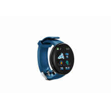 Bluetooth Smart Watch Men Blood Pressure Round Smartwatch Women Watch Waterproof Sport Tracker for Android iOS blue
