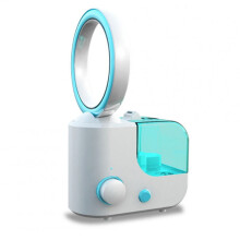 No-blade Fan Humidifier Mini Bladeless Air Conditioning Purifier Humidifying Fan - Blue
