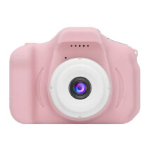 Kids Mini Shockproof Digital Video Camera - 8MP HD, 2.0-inch IPS Screen, Rechargeable, Pink, Supports up to 32GB TF Card