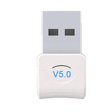 USB Bluetooth 5.0 Adapter Desktop Wireless WiFi Audio Receiver Transmitter Dongle for PS4 Computer Mouse Aux Audio Speaker Music white