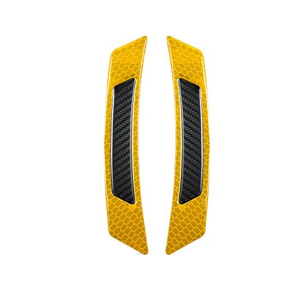 Car Reflective Strip Door Warning Reflector Carbon Fiber Universal Luminous Stickers Decals 7061857201746