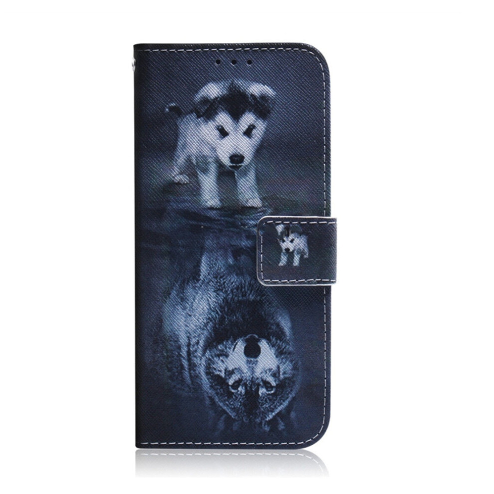 Wolf And Dog Pattern Coloured Drawing Horizontal Flip Leather Case For Huawei Mate 20 Lite, With Holder & Card Slots & Wallet 700000654073