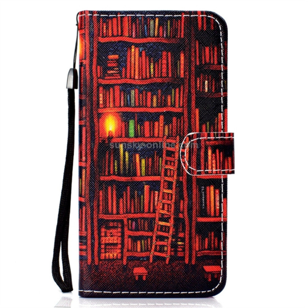 Bookshelf Pattern Colored Drawing Horizontal Flip Leather Case For Galaxy S10 Plus, With Holder & Card Slots & Wallet & Lanyard 700000666656