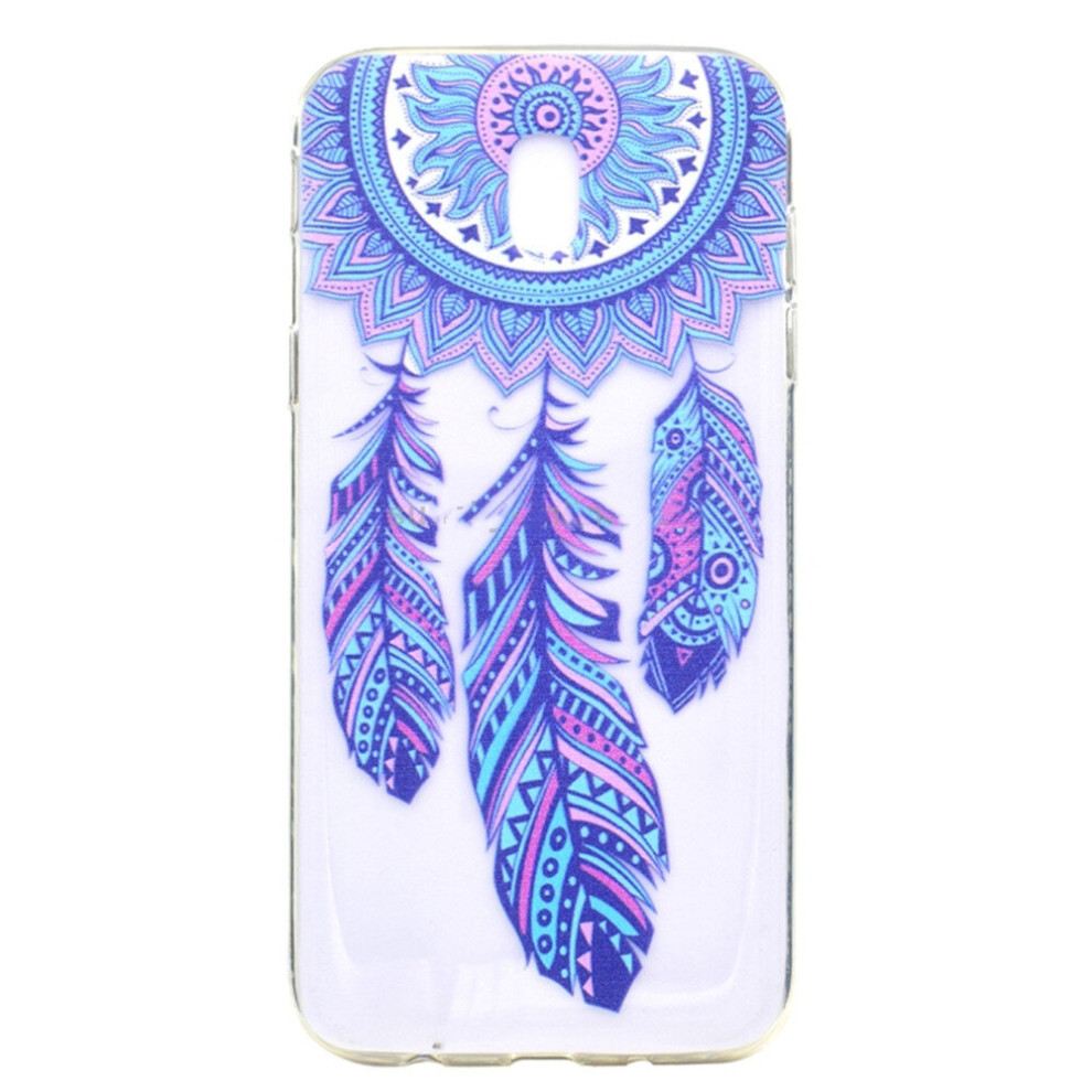 3 Pcs Windbell Pattern Transparent Tpu Protective Back Case For Galaxy J7 (2018) 777178621008