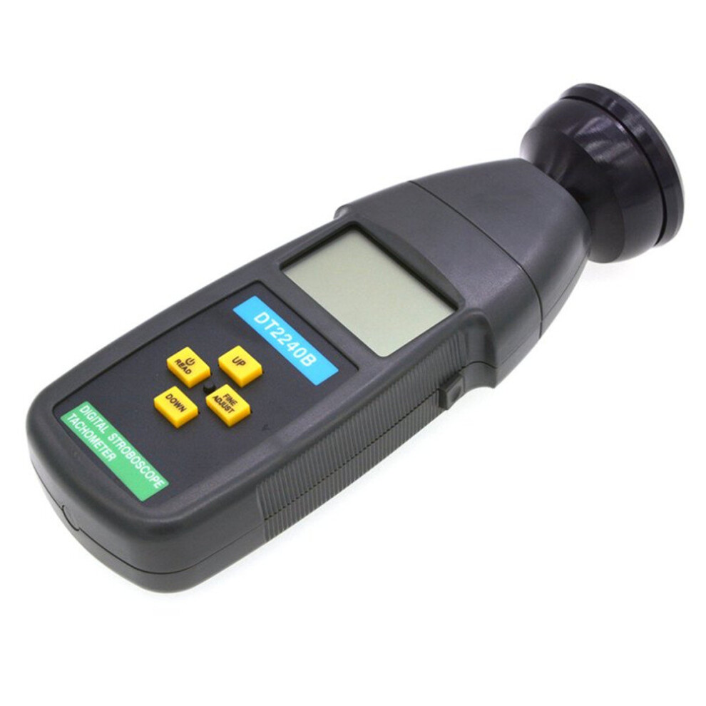 Dt2240b Digital Lcd Non-Contact Flash Stroboscope Tachometer Photoelectric Revolution Meter Speedometer Tester 60~40000Rpm 700000584158