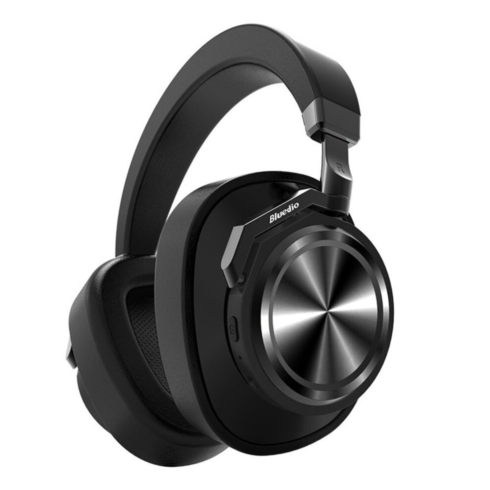 T6 Active Noise Cancelling Headphones Wireless Bluetooth Headset With Microphone For Phones - Black 7061857209377