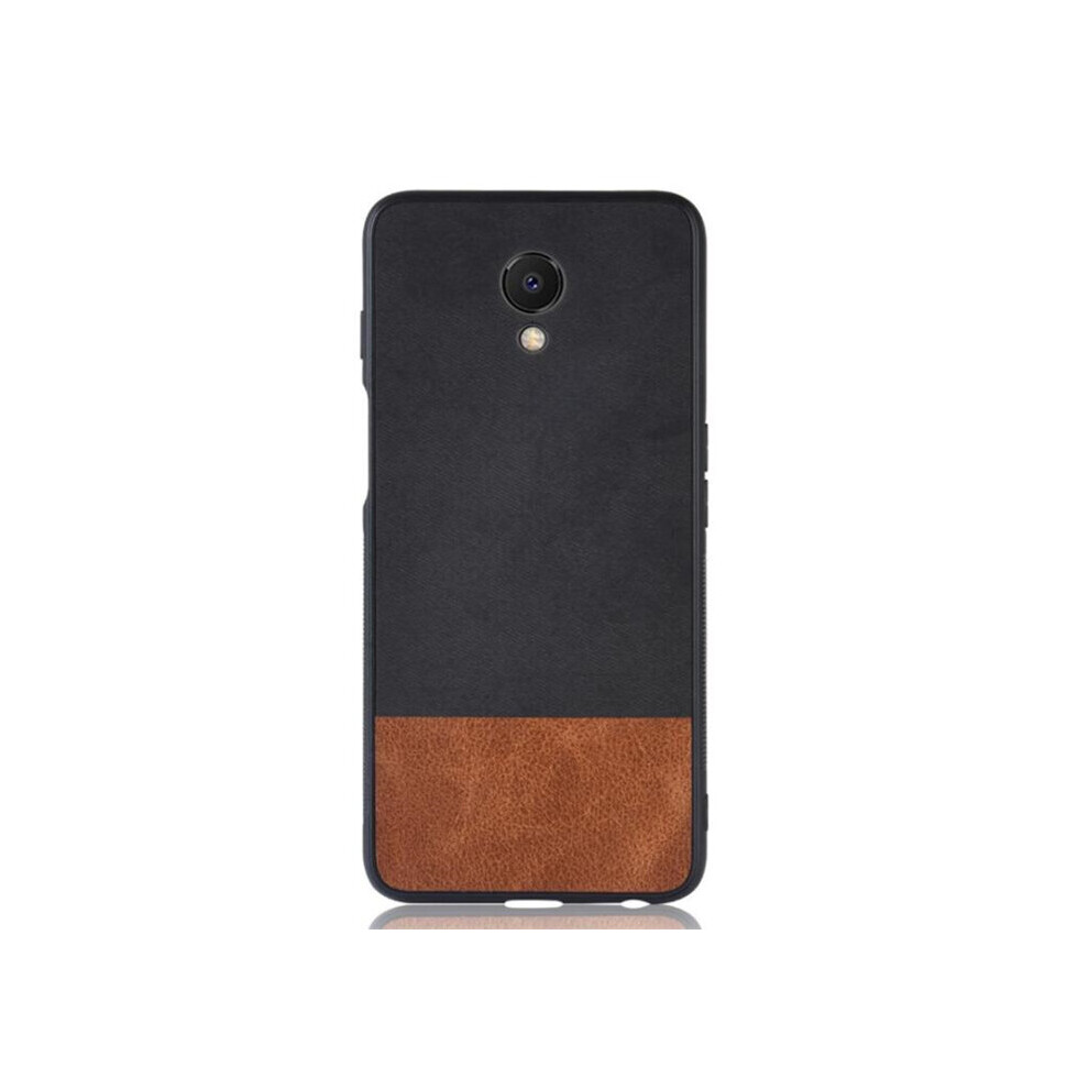 2Pcs Shockproof Color Matching Denim Pc + Pu + Tpu Case For Meizu M6s 700000651737