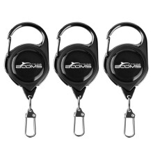 5PCS Fishing RG1 Fly Fishing Retractor Tools Extractor Keeper Retractable Key Chain Reel Badge Holder Tackle Boxes Accessories