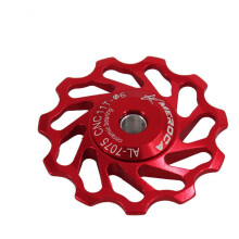 Ceramic Bearing Mountain Bike Road Bicycle 11T Rear Guide Pulley 11T red