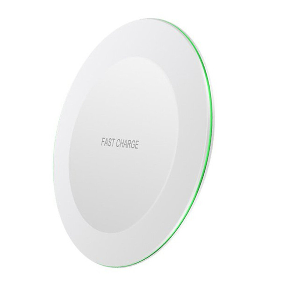 10W Ultra Slim Fast Qi Wireless Charger Pad For Iphone X Xr Samsung Phone White 700000579178