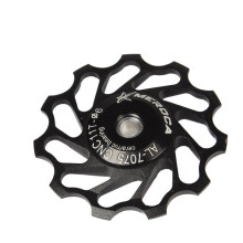 Ceramic Bearing Mountain Bike Road Bicycle 11T 13T Rear Guide Pulley 11T black