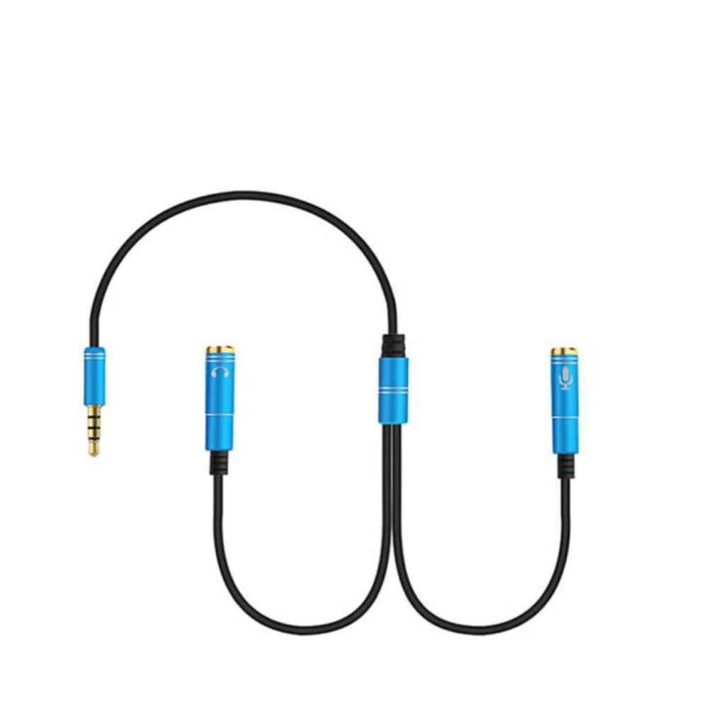 4Pcs Portable Headset Adapter Splitter 3.5Mm Jack Cable With Separate Mic And Audio Headphone Connector 7061857296858