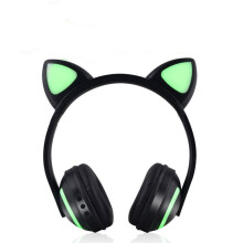 Wireless Bluetooth 4.2 Cat Ear Headband LED Lights Headphone Headset for kids Girls