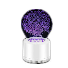 3D Mosquito Killer Lamp USB LED Home Mosquito Killer Trap Pregnant Baby Radiationless Mosquito Repellent - Peacock 09