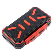 Waterproof Fishing Tackle Box Double-Sided Bait Lure Box Fish Hook Hook Up Storage Box Carp Fly Fishing Accessories Fishing Box M-Black-B