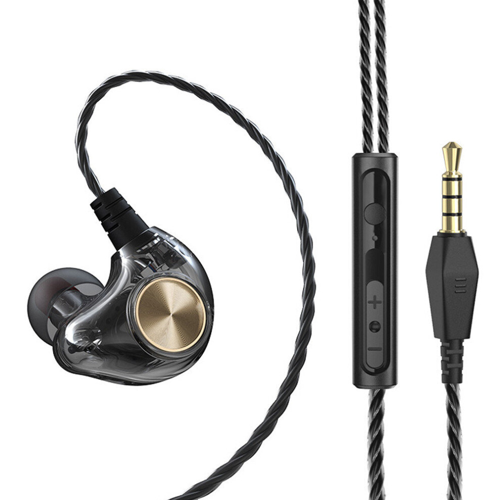 Wired Headphones 3.5Mm Hybrid Hifi Dj Earphone Stereo Music Deep Bass Noise Canceling Earphone 7061857276645