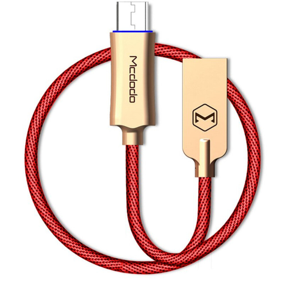 Knight Series Auto Disconnect QC 3.0 Quick Charge Micro USB Cable Red 1.5M-image-OPC-P6ZB5T9-NEW