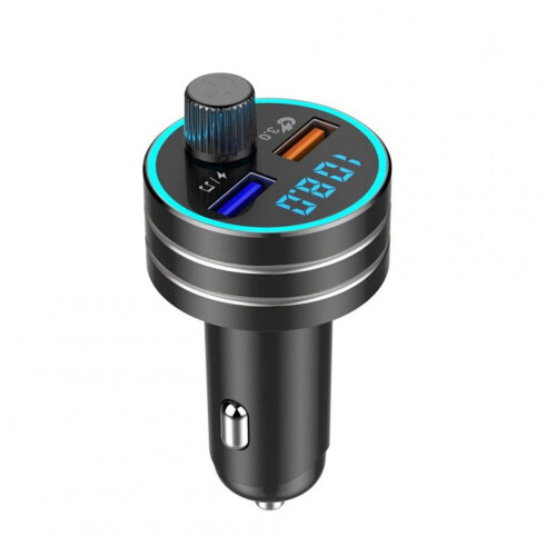Bluetooth MP3 Player for Car Dual USB Charge BLACK
