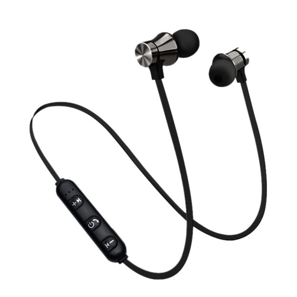 Bluetooth 4.2 Stereo Earphone Headset Wireless Magnetic In-Ear Earbuds Black 7061857296933