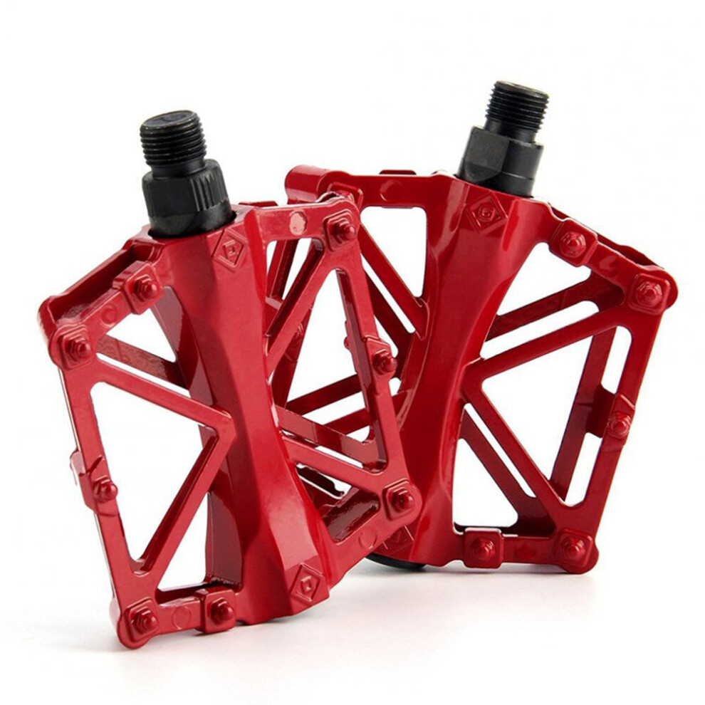 Photos - Pedal Keshen Pair Ultra-light Non-slip Aluminum Alloy Bicycle Mountain Bike  red 