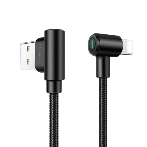 Lamp Seires Lightning Cable 90 Degree Angle Head Gaming Charging Cable 1.2m