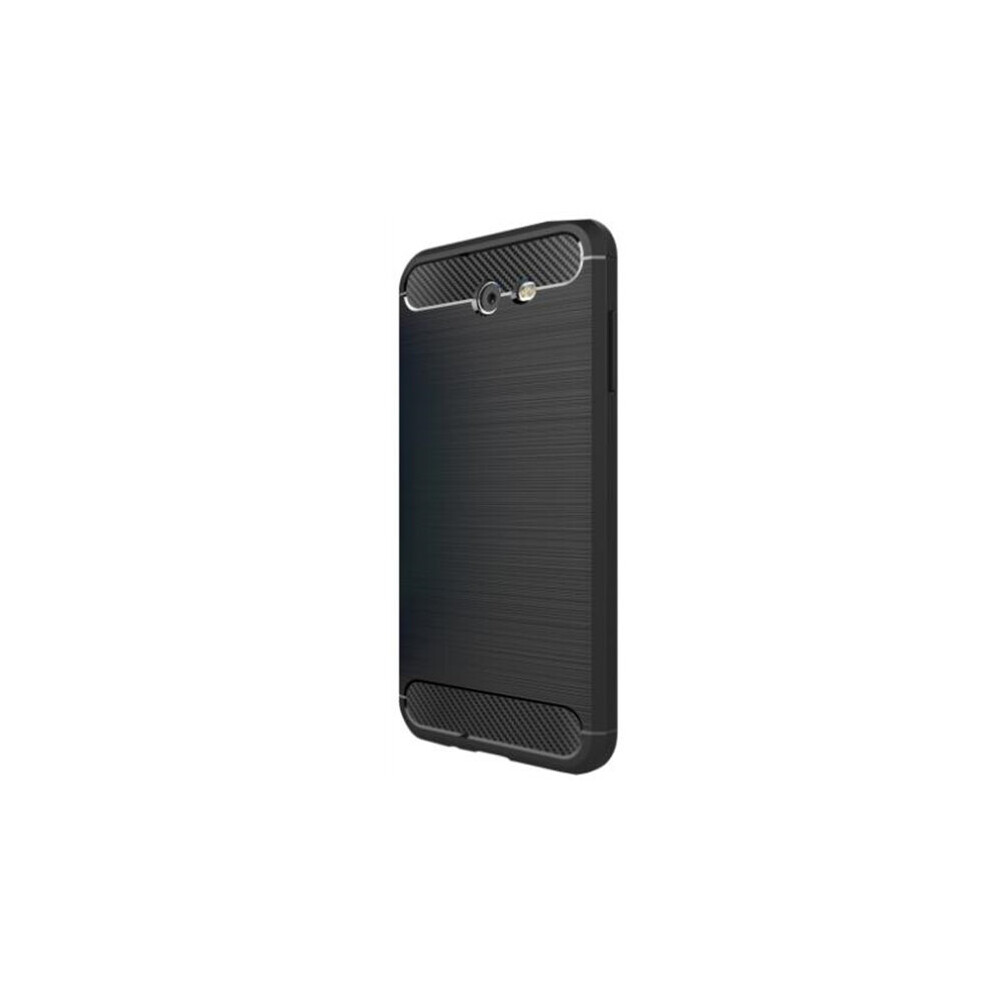 For Galaxy J7 (2017) Brushed Carbon Fiber Texture Shockproof Tpu Protective Cover Case 700000664317