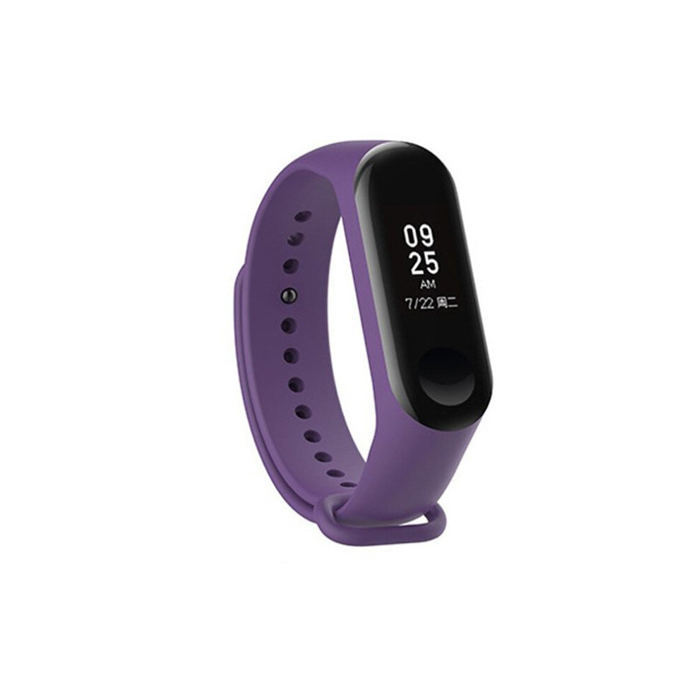 Silicone Wrist Strap Replacement For Xiaomi Mi 3 Smart Bracelet Mi3 Accessories Purple 700000571868