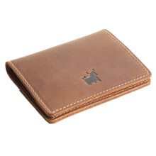 Genuine Pu Leather Credit Card Holder Vintage Handmade Wallet for Cards Mini Cow Leather Purse Designer Card Case
