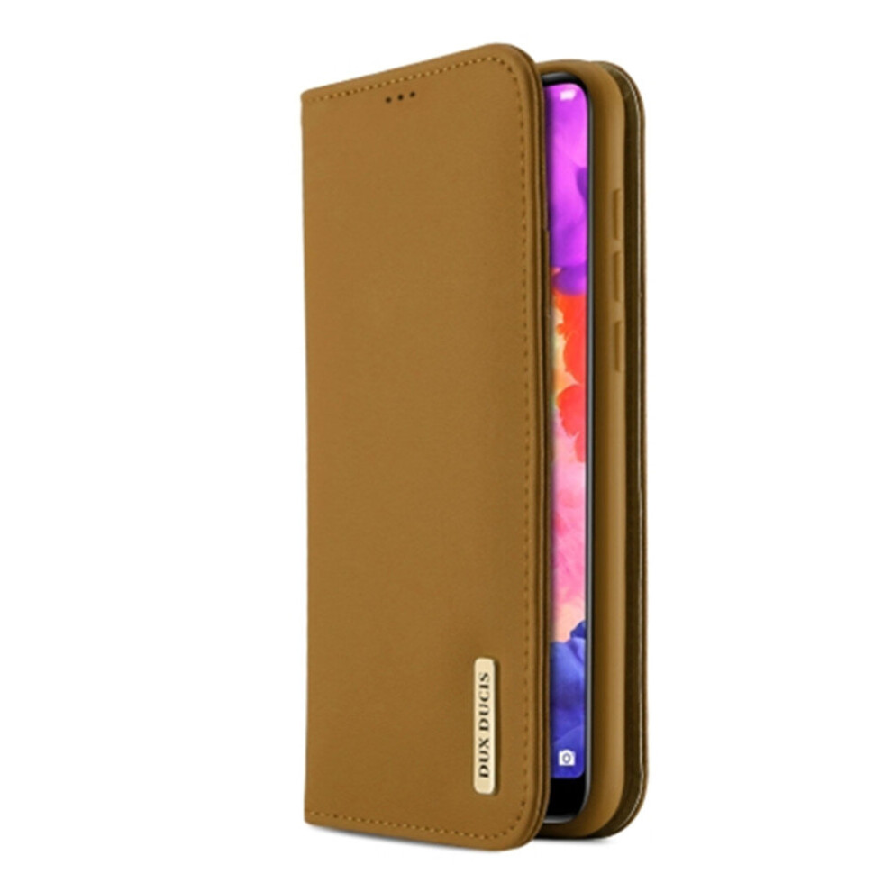 Wish Series Tpu + Pu + Leather Case For Huawei P20, With Card Slots & Wallet (Khaki) 700000666892